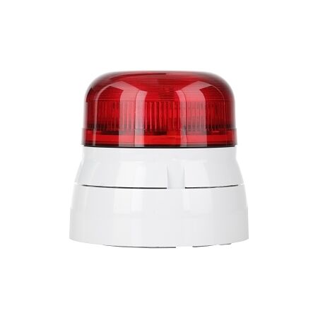 Klaxon Flashguard Beacon LED Steady IP65 110V AC Ceiling or Wall Mount Lens Red