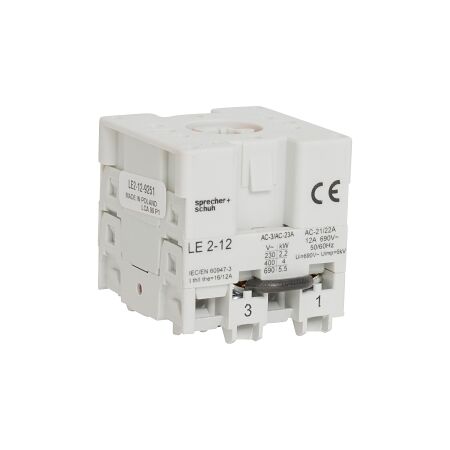 Sprecher and Schuh L2 Cam Switch Switch Body 1 Pole Stop Start 12A Panel Mount