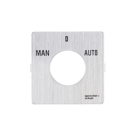 Sprecher and Schuh L2 Cam Switch Ll2A4 Legend Plate 48 x 48mm 60 Degrees Man O Auto
