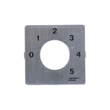 Sprecher and Schuh L2 Cam Switch Ll2A4 Legend Plate 48 x 48mm 0 1 2 3 4 5