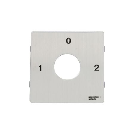 Sprecher and Schuh L2 Cam Switch LL2A6 Legend Plate 64 x 64mm 1 0 2