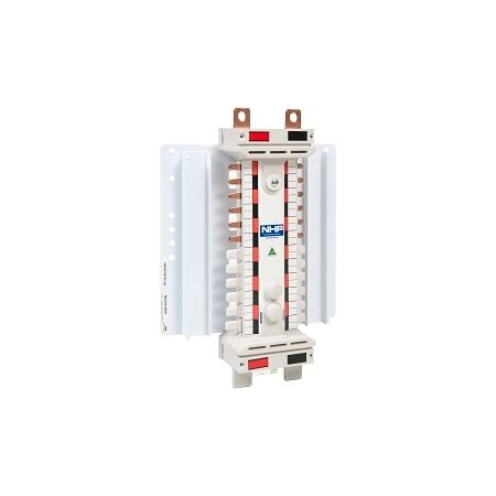 NHP POWERMAX DIN-T NC Busbar Chassis 250A 48 Way 2Pole Universal Red Black