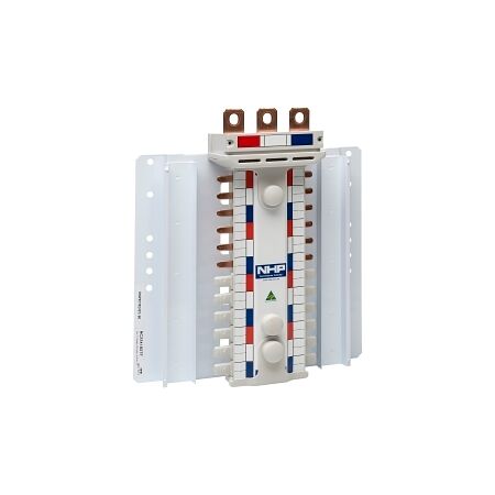 NHP POWERMAX DIN-T NCH Busbar Chassis 400A 12 Way 27mm 3Pole Top Feed