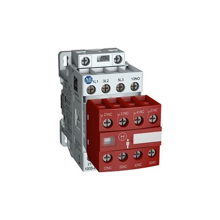 Allen-Bradley 100SE Safety Contactor 9kW 4P 48-130V AC/DC Coil 2NO 2NC Auxiliary