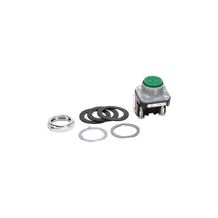 Allen-Bradley 800T PB 30.5mm Flush Head Momentary Non Illuminated 1 N.O. 1 N.C. Green