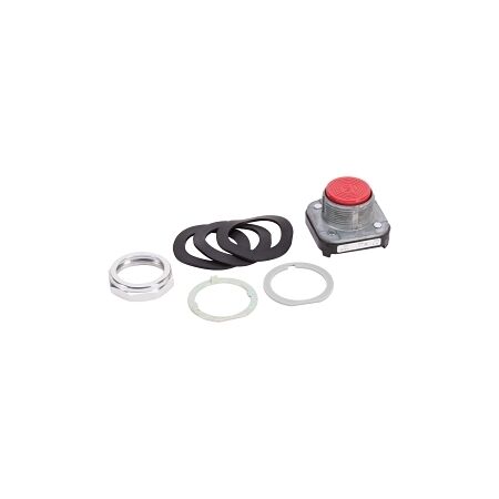 Allen-Bradley 800T Pushbutton 30.5mm Flush Head Momentary Non Illuminated No Contacts Red