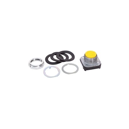 Allen-Bradley 800T/H PB 30.5mm Flush Head Momentary Non Illuminated 1 N.O. 1 N.C. Yellow