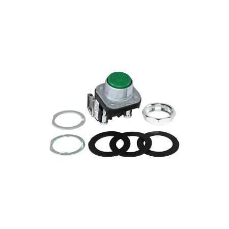 Allen-Bradley 800T PB 30.5mm FS Terminal Guard Flush Head Mom. Non Illuminated 1 N.O. 1 N.C. Green