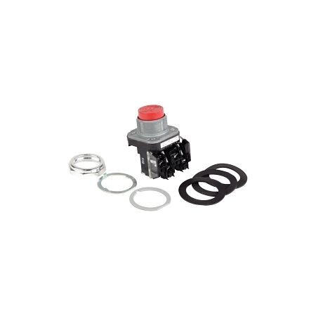 Allen-Bradley 800T PB 30.5mm FS Terminal Guard Extended Head Momentary Non Illuminated 1 N.O. Red