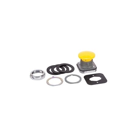 Allen-Bradley 800T Pushbutton 30.5mm Mushroom Head Momentary Non Illuminated Yellow
