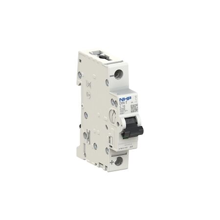 NHP DIN-T Miniature Circuit Breaker MCB DC 10kA 1 Pole 0.5A C Curve
