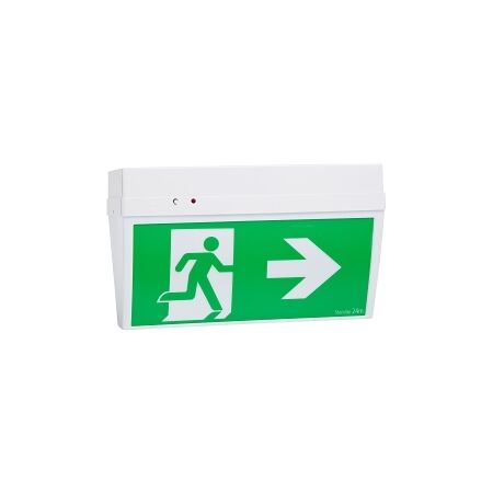 Stanilite Single Point Economy Exit Lighting Base with LIFEPO4 Battery and Diffuser Ceil Mount