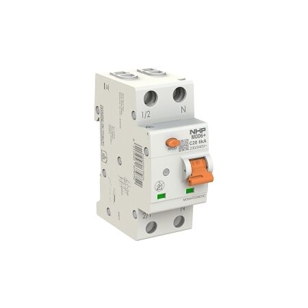NHP MOD6+ Arc Fault Detection Device AFDD & MCB 6kA 1 Pole and Switched Neutral 16A C Curve