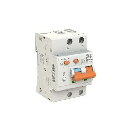 NHP MOD6+ Arc Fault Detection Device AFDD & RCBO 6kA 1 Pole and Switched N 10A C Curve 30mA Type A