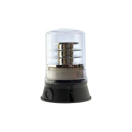 Moflash LED 400 Rotating Beacon 18 LEDS 80 to 120 RPM IP65 85 to 280V AC or DC Lens Clear