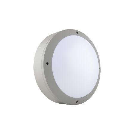 Stanilite Single Point Platinum Circular Lighting Bulkhead Fitting AC IP65 Motion Detection