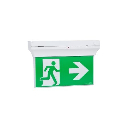 Stanilite Single Point Platinum Exit Lighting LED Edgelit Quickfit 1 Box Solution