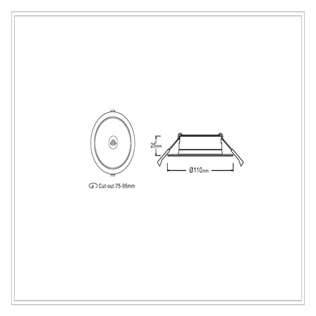 7w PIR Sensor Downlight Not Dimmable