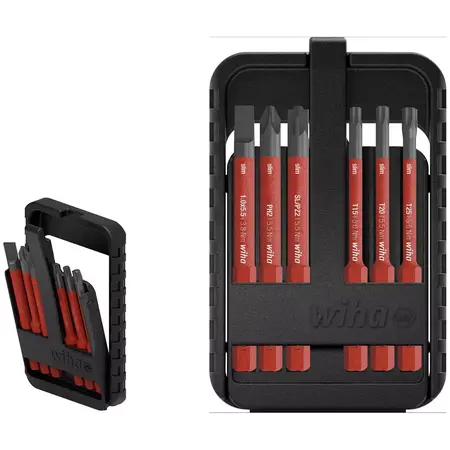 Screwdriver with bit holder set slimVario® electric