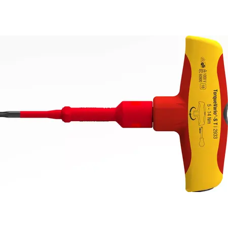 Torque screwdriver with T-handle TorqueVario®-S T electric 6.0 mm | 5 - 14
