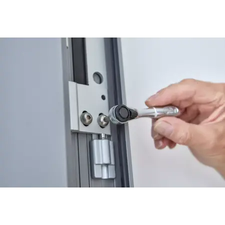 Bit ratchet 90 mm with thumb wheel 1/4" | 90 mm