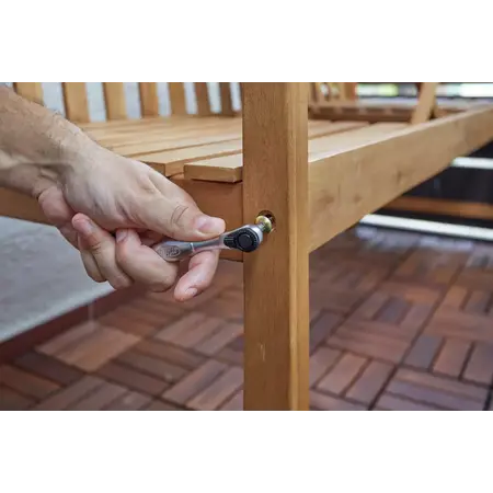 Bit ratchet 90 mm with thumb wheel 1/4" | 90 mm