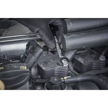 Ring ratchet open-ended spanner set