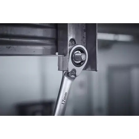 Ring ratchet open-ended spanner set