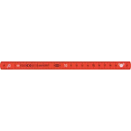 Electrician's Longlife® folding ruler, 2 m orange | 15 mm