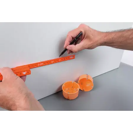 Electrician's Longlife® folding ruler, 2 m orange | 15 mm