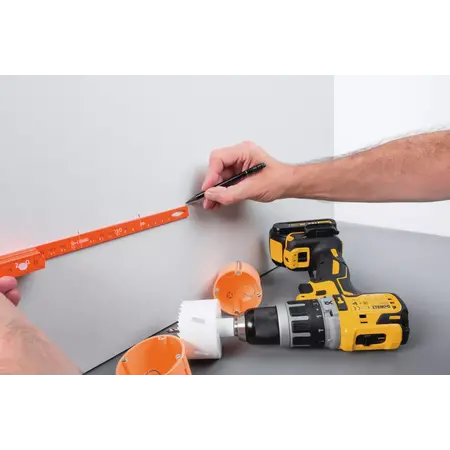 Electrician's Longlife® folding ruler, 2 m orange | 15 mm