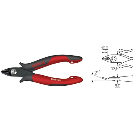 Electronic diagonal cutters 135 mm | -