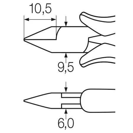 Professional ESD diagonal cutters 1 mm | 115 mm