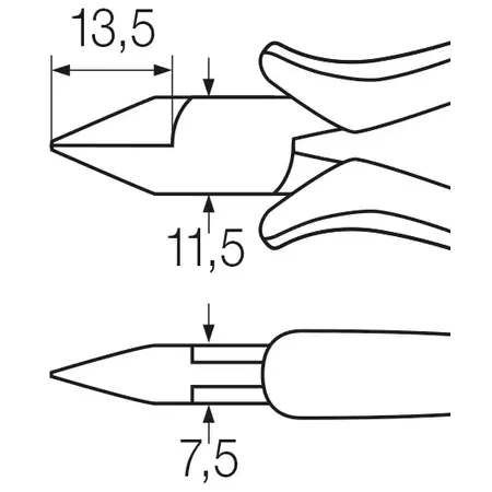 Professional ESD diagonal cutters 115 mm | -