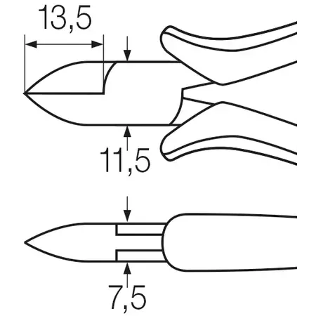 Professional ESD diagonal cutters 115 mm | -