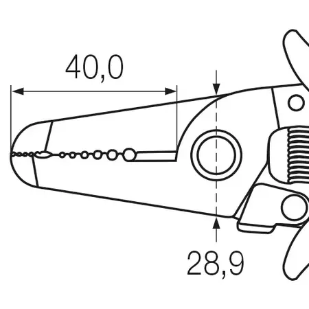 Electronic stripping pliers x | 165 mm