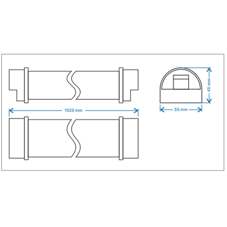 24V 1Metre Emergency Tube Batten
