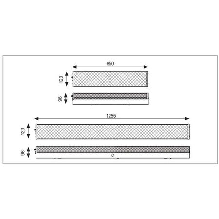 2ft LED Strip Batten - Prismatic