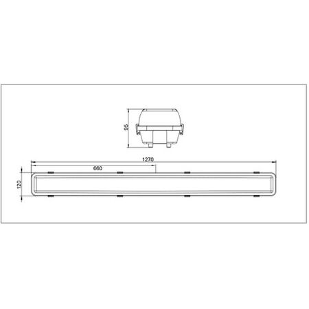 4ft T8 Tube Emergency Batten - Weatherproof