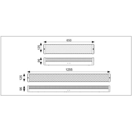 4ft T8 Tube Emergency Batten - Prismatic