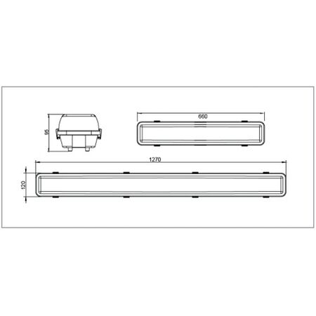 2ft T8 Tube Batten - Weatherproof