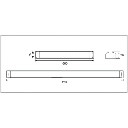 600mm Superslim Batten