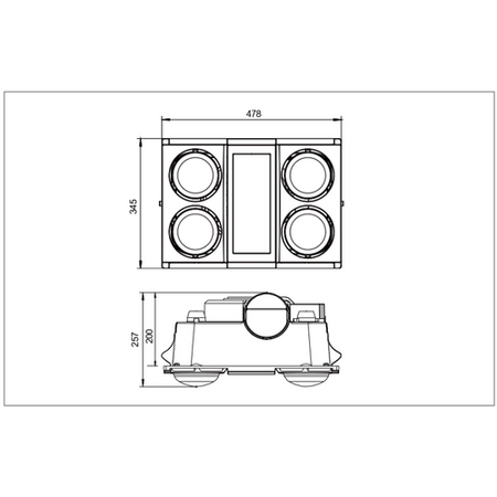 Bathroom Heater - Heat Lamp Large
