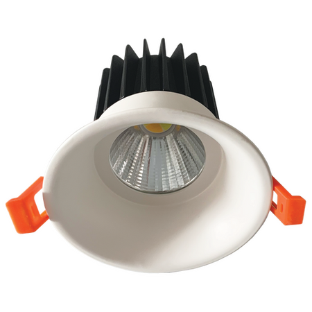 12W Fixed Spot COB Downlight - White