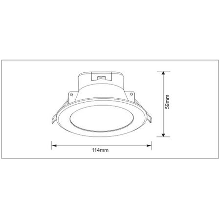 10W Tri-Colour Switch Dimmable Downlight