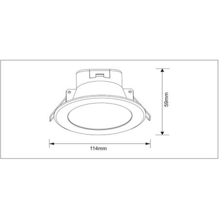 11W Tri-Colour Downlight - White