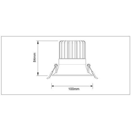 12W Gimbal Spot COB Downlight - Black