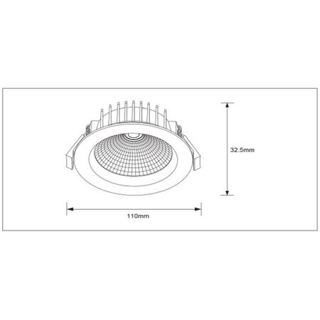 12W COB Tri-Colour Downlight