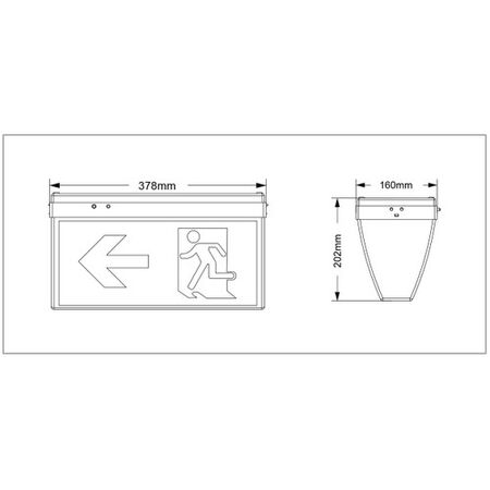 Ceiling Mount Exit