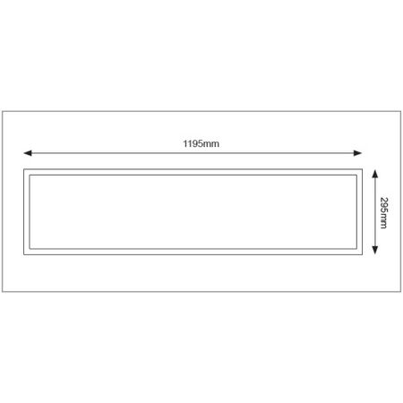40W Tri-Colour Panel - 295x1195mm